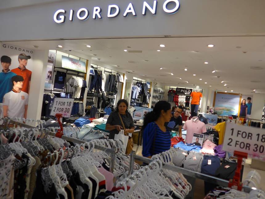 Giordano at City Square Mall