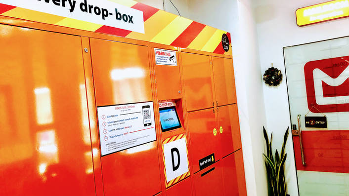 SnapMail Boxes at Jem