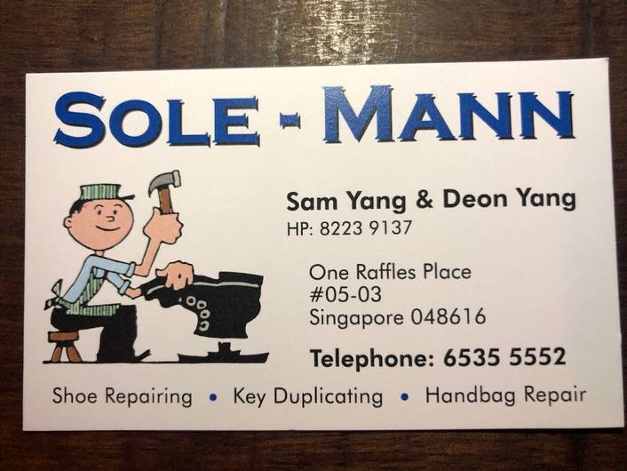 Sole-Mann at One Raffles Place