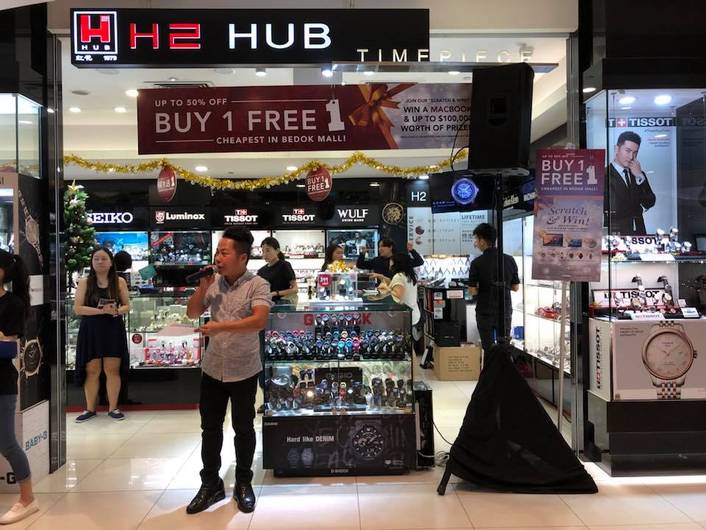 H2 Hub Timepiece at Bedok Mall