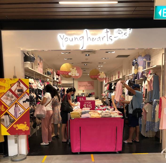 Young Hearts Lingerie at Singpost Centre