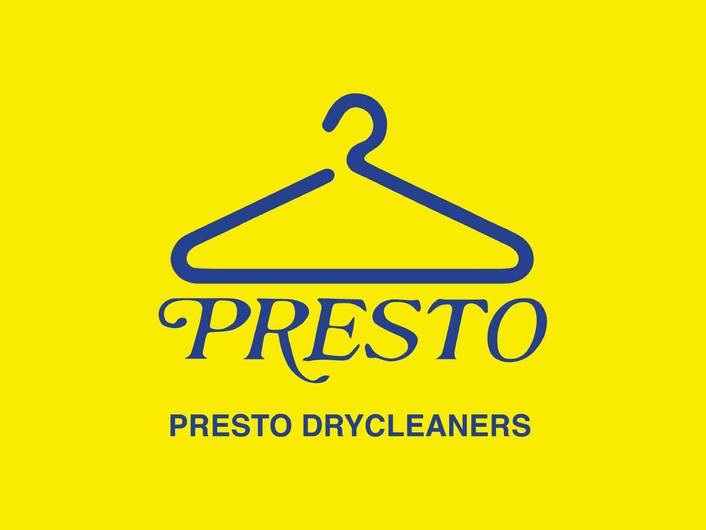 Presto Drycleaners logo