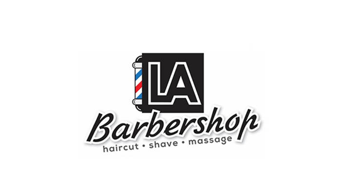 LA Barber shop logo