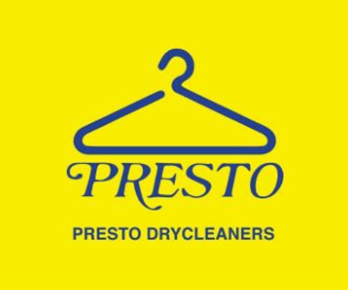 Presto Drycleaners logo