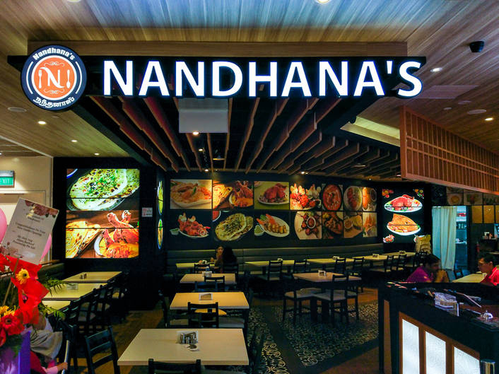 Nandhana's Restaurant at Eastpoint Mall store front