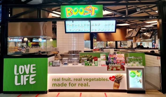 Boost Juice Bars at Funan Mall