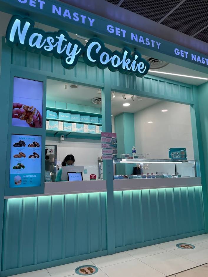 Nasty Cookie at Funan Mall store front