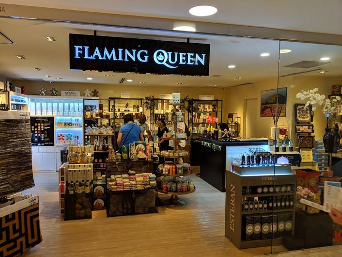 Flaming Queen at Mandarin Gallery store front