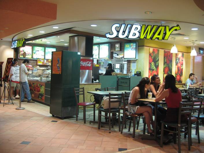 Subway® at One Raffles Place store front