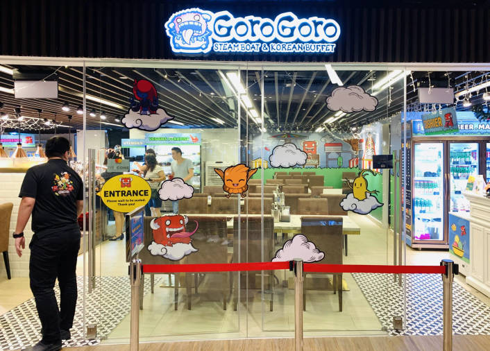 GoroGoro Steamboat & Korean Buffet at The Centrepoint store front