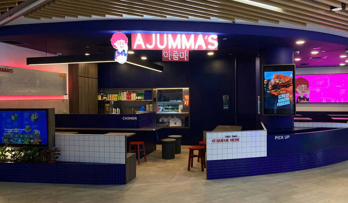 Ajumma's at Waterway Point store front