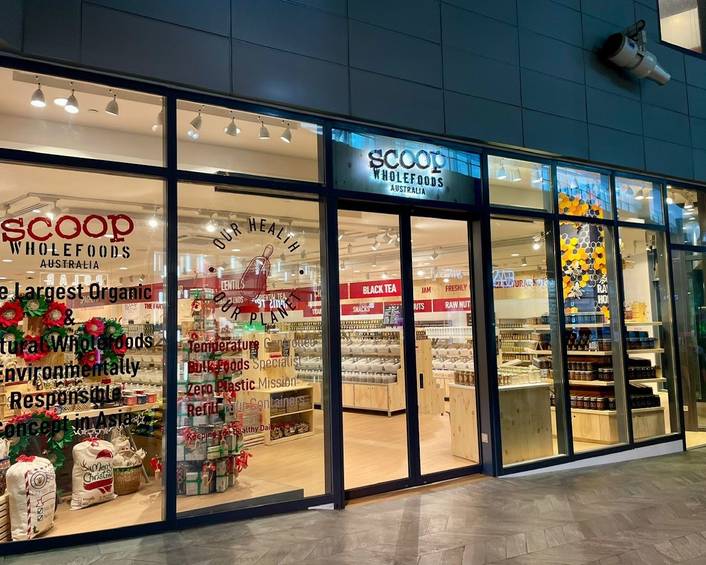 Scoop Wholefoods Australia at Waterway Point store front